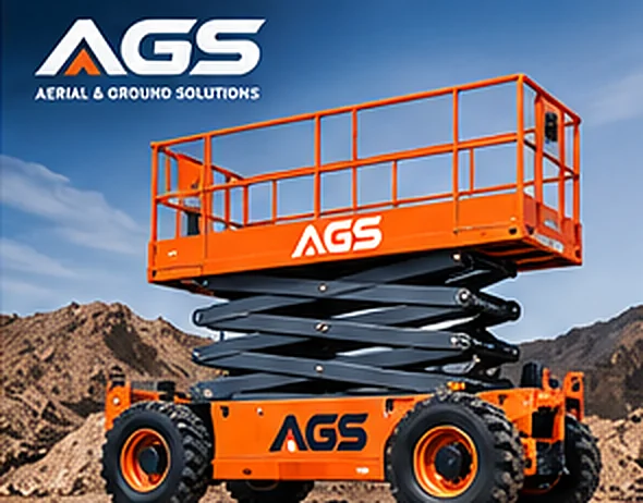 Rough-terrain scissor lift AGS